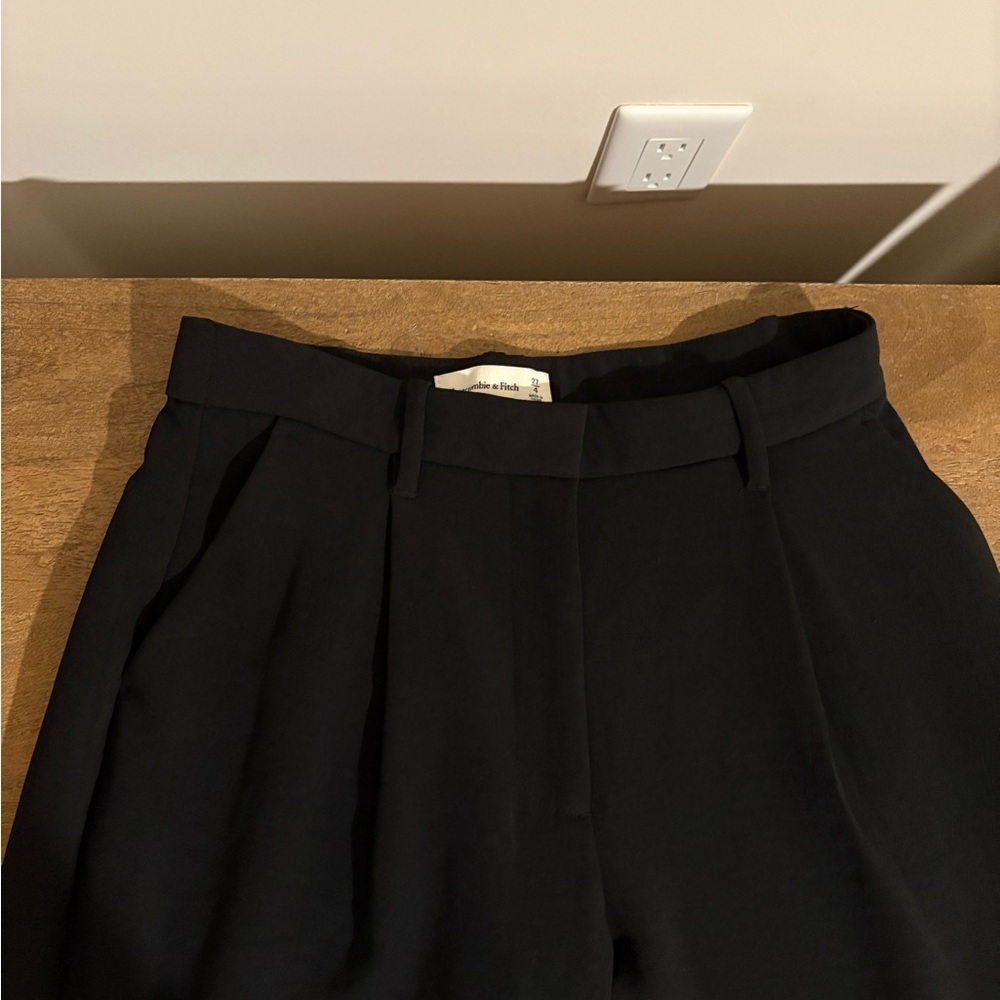 Black High-Waisted Trousers